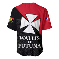 Sigave Chiefdom Wallis et Futuna Baseball Jersey Polynesian Pattern and Flag LT13 - Polynesian Pride