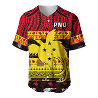 Papua New Guinea Christmas Baseball Jersey Raggiana Loved LT13 - Polynesian Pride