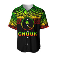 Chuuk Flag Baseball Jersey Micronesia Style Reggae LT13 - Polynesian Pride