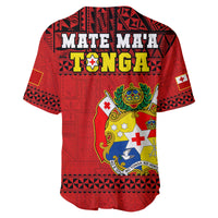 Tonga Rugby Baseball Jersey Mate Maa Tonga Pacific Ngatu Black LT14 - Polynesian Pride