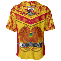 Papua New Guinea Rugby Baseball Jersey PNG Kumuls Bird Of Paradise Yellow LT14 - Polynesian Pride