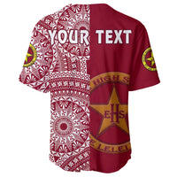 (Custom Personalised) Tonga Eua High School Baseball Jersey Tongan Ngatu Pattern LT14 - Polynesian Pride