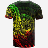 Marshall Islands T Shirt Polynesian Pattern Style Reggae Color - Polynesian Pride
