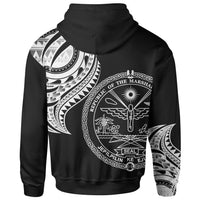 Marshall Islands Zip Hoodie Marshall Islands Tatau Patterns - Polynesian Pride