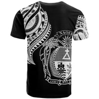 Nauru Custom T Shirt Nauru Tatau White Patterns - Polynesian Pride