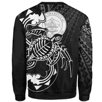 Palau Sweatshirt - Turtle With Polynesian Waves - Polynesian Pride