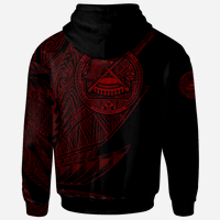 American Samoa Hoodie Legends Are Born In Red Color - Polynesian Pride