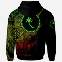 Chuuk State Zip Hoodie Legends Are Born In Reggae Color - Polynesian Pride