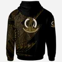Vanuatu Hoodie Legends Are Born In Gold Color - Polynesian Pride