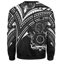 Cook Islands Sweatshirt - Cross Style White Color - Polynesian Pride