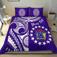 (Custom Personalised) Cook Islands Tatau Bedding Set Symbolize Passion Stars Version Purple LT13 - Polynesian Pride