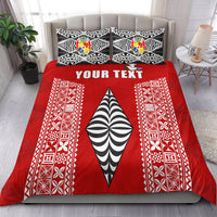 (Custom Personalised) Tonga Rugby Bedding Set - Mate Ma'a Tonga LT13 Red - Polynesian Pride