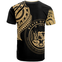 Hawaii T Shirt Hawaii Tatau Gold Patterns - Polynesian Pride