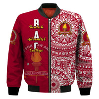 (Custom Personalised) Beulah Tonga College Bomber Jacket Tongan Ngatu Pattern LT14 - Polynesian Pride