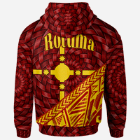 Rotuma Zip Hoodie Pepjei Tapa Patterns With Bamboo - Polynesian Pride