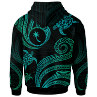 Chuuk Hoodie Polynesian Turtle With Pattern - Polynesian Pride