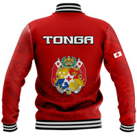 Polynesian Pride Tonga Rugby Tongan Kupesi Ngatu Design Baseball Jacket LT9 - Polynesian Pride