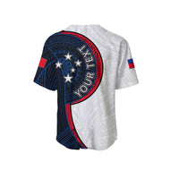 (Custom Personalised) Samoa Tribal Tattoo Baseball Jersey No.4 LT6 - Polynesian Pride