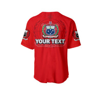 (Custom Personalised) Samoa Tribal Tattoo Coat Of Arms Baseball Jersey No.1 LT6 - Polynesian Pride