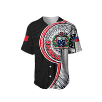 (Custom Personalised) Samoa Tribal Tattoo Baseball Jersey No.4 LT6 - Polynesian Pride
