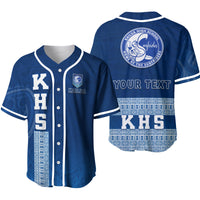 (Custom Personalised) Kailua High School Baseball Jersey - KHS Hawaii Pattern LT13 - Polynesian Pride
