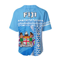 Fiji Dreamy Baseball Jersey Tapa Pattern LT13 - Polynesian Pride