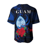 Guam Baseball Jersey Polynesian Flowers LT13 - Polynesian Pride