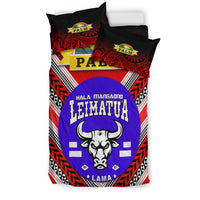 Mate Ma'a Tonga Bedding Set Leimatu'a Bulls Creative Style - Red NO.1 LT8 - Polynesian Pride
