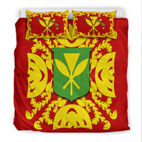 Hawaii Bedding Set Kanaka Maoli No.1 Red Style LT6 - Polynesian Pride