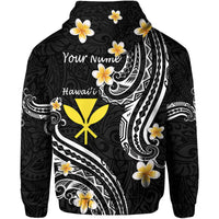 Custom Hawaii Hoodie Black Polynesian Line Style LT9 - Polynesian Pride