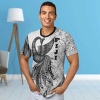 Fiji T Shirt Polynesian Phoenix Bird, Fairytales Bird Black - Polynesian Pride