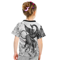 Cook Islands Custom T Shirt Polynesian Phoenix Bird, Fairytales Bird Black - Polynesian Pride