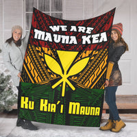 Hawaii Mauna Kea Kanaka Polynesian Premium Blanket - Hill Style - AH - Polynesian Pride