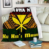 Hawaii Mauna Kea Kanaka Polynesian Premium Blanket - Hill Style - AH - Polynesian Pride