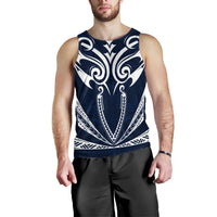 Hawaii Kanaka Polynesian Football Jersey Men's Tank Top - Blue - Bernice - AH - Polynesian Pride