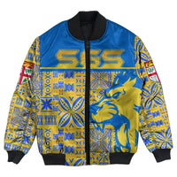 Suva Grammar School Bomber Jacket LT10 Unisex Blue - Polynesian Pride