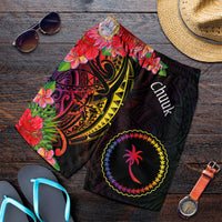 Chuuk State Men's Shorts - Tropical Hippie Style - Polynesian Pride