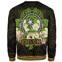 Chuuk State Sweatshirt - Polynesian Gold Patterns Collection - Polynesian Pride