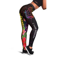 Cook Islands Leggings - Tropical Hippie Style - Polynesian Pride