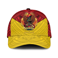 (Custom Personalised) Papua New Guinea Rugby Kumul Pride Cap - LT2 Classic Cap Universal Fit YELLOW - Polynesian Pride