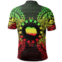 Cook Islands Polo Shirt Kuki Airani Flag Map Polynesian Tattoo Reggae - Polynesian Pride