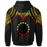 Cook islands Custom Hoodie Polynesian Armor Style Reagge - Polynesian Pride