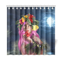 Hawaii Kanaka Colorful Hula Girl Shower Curtain - Dinh Style - Polynesian Pride