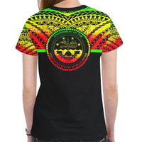 Chuuk States New All Over Print T Shirt Chuuk Love & F S M Seal Reggae Version - Polynesian Pride