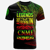 Northern Mariana Islands T Shirt Legends Are Born In Reggae Color Unisex Black - Polynesian Pride