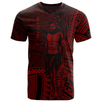 Chuuk State T Shirt Seal of Chuuk State Polynesian Red Patterns Unisex Black - Polynesian Pride