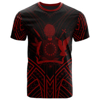 Cook Islands T Shirt Polynesian Seal Tribal Red Color Patterns Unisex Black - Polynesian Pride