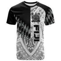 Fiji T Shirt Symmetry Style Unisex Black - Polynesian Pride