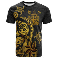 Fiji Custom T Shirt Folk Style Unisex Black - Polynesian Pride