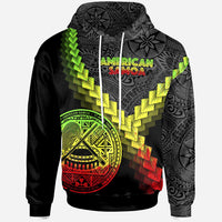 Samoa Hoodie Samoa Coat of Arms With Polynesian Tattoo Reggae Unisex Reggae - Polynesian Pride